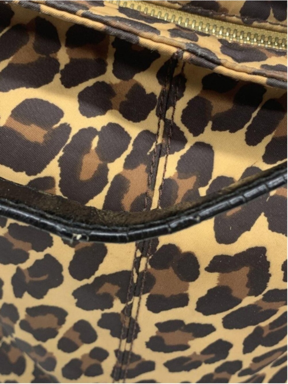 Kate Spade Leopard Print Nylon Hobo Bag - Picture 7 of 15